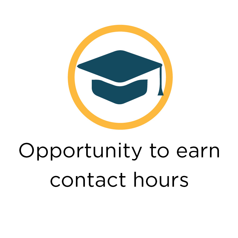 Opportunity to earn contact hours